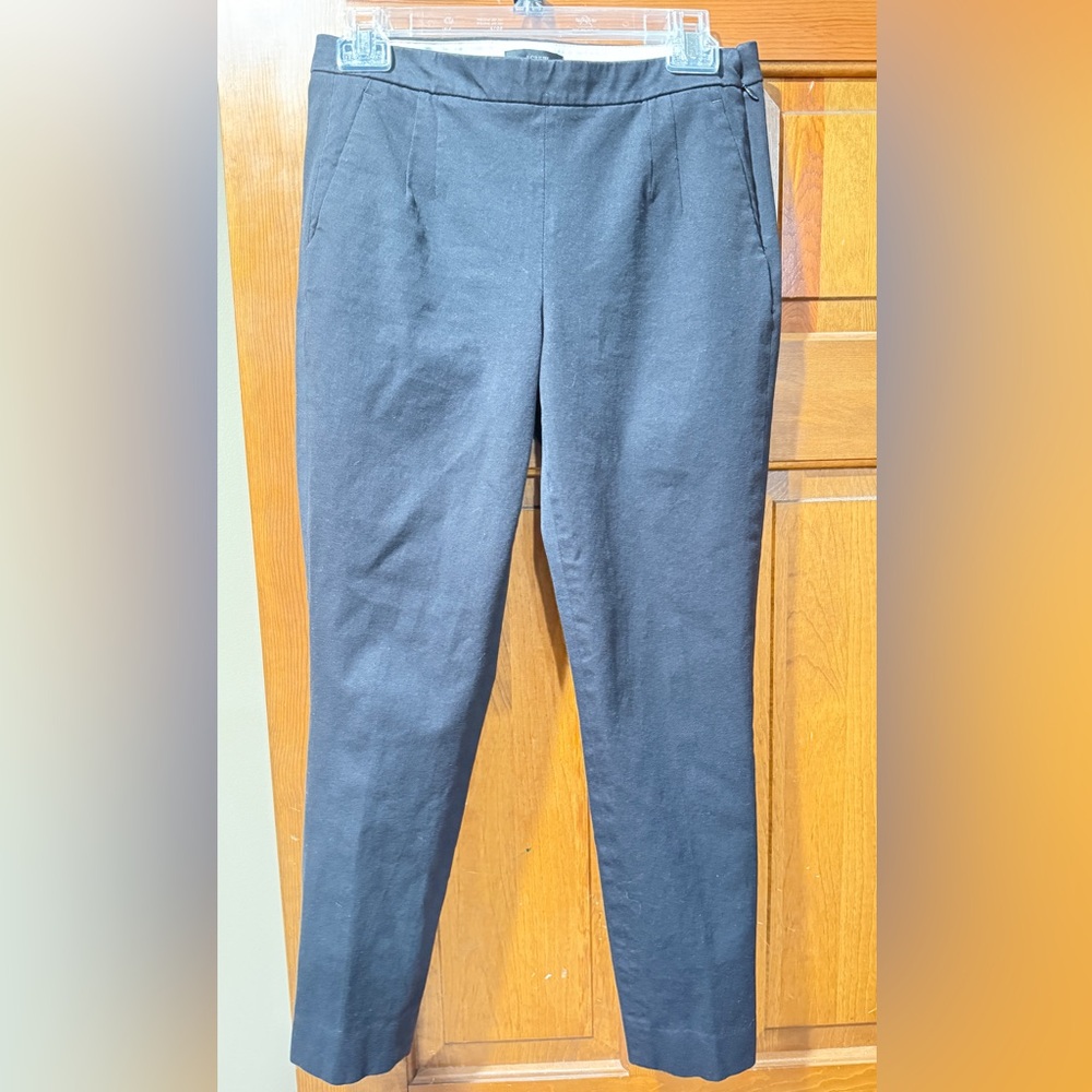 J. Crew Black Womens Cropped Dress Pants Size 2 LIKE NEW